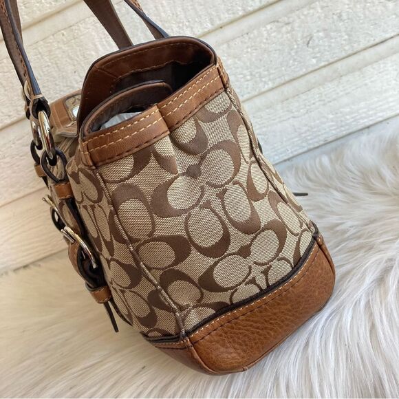 COACH Gallery Y2K Chelsea Signature Tan Brown 10986 - Picture 2 of 12